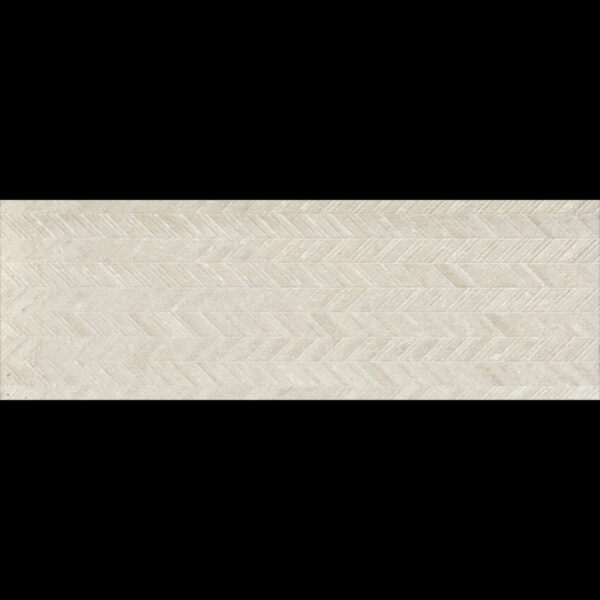 Nickon range, concrete effect chevron feature wall tile