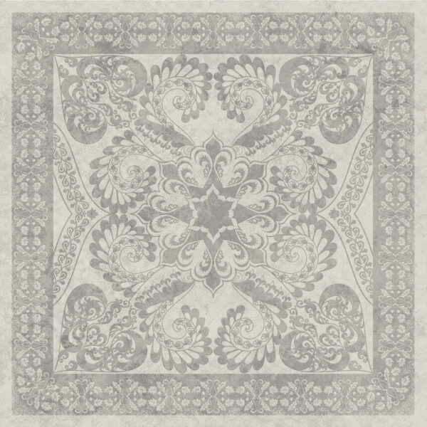 Java range, Javanese Batik flower pattern concrete effect porcelain tile